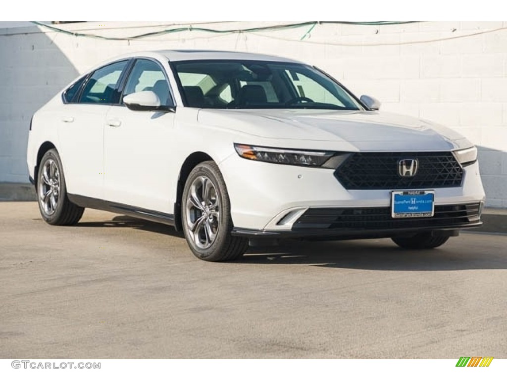 Platinum White Pearl 2023 Honda Accord EX-L Hybrid Exterior Photo #145793194