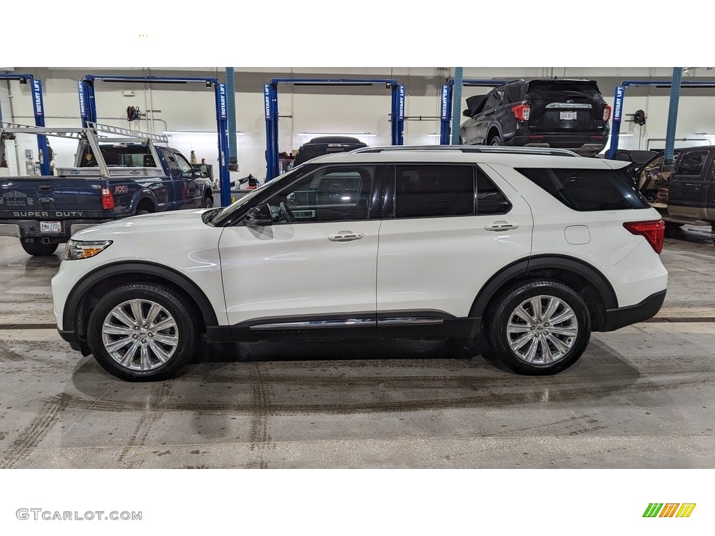 2020 Explorer Limited 4WD - Star White Metallic Tri-Coat / Ebony photo #2
