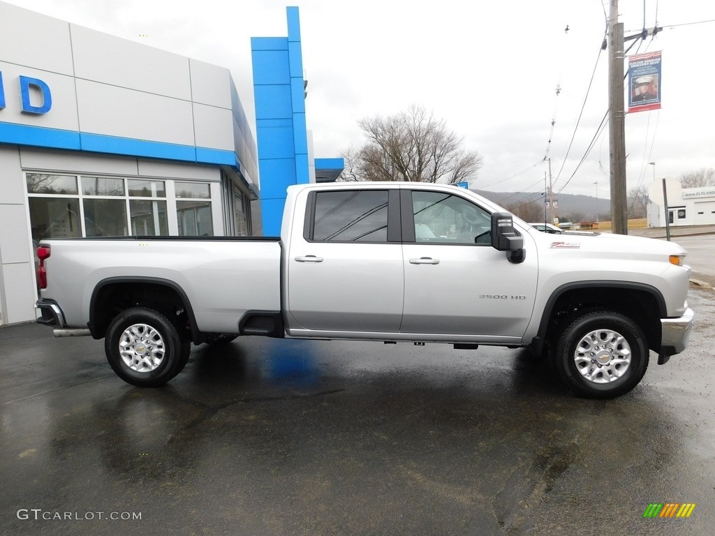 Silver Ice Metallic 2023 Chevrolet Silverado 3500HD LT Crew Cab 4x4 Exterior Photo #145793437