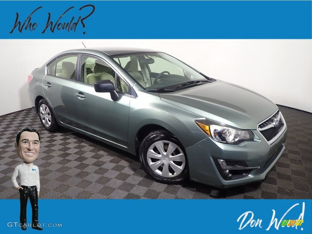 2016 Impreza 2.0i 4-door - Jasmine Green Metallic / Ivory photo #1
