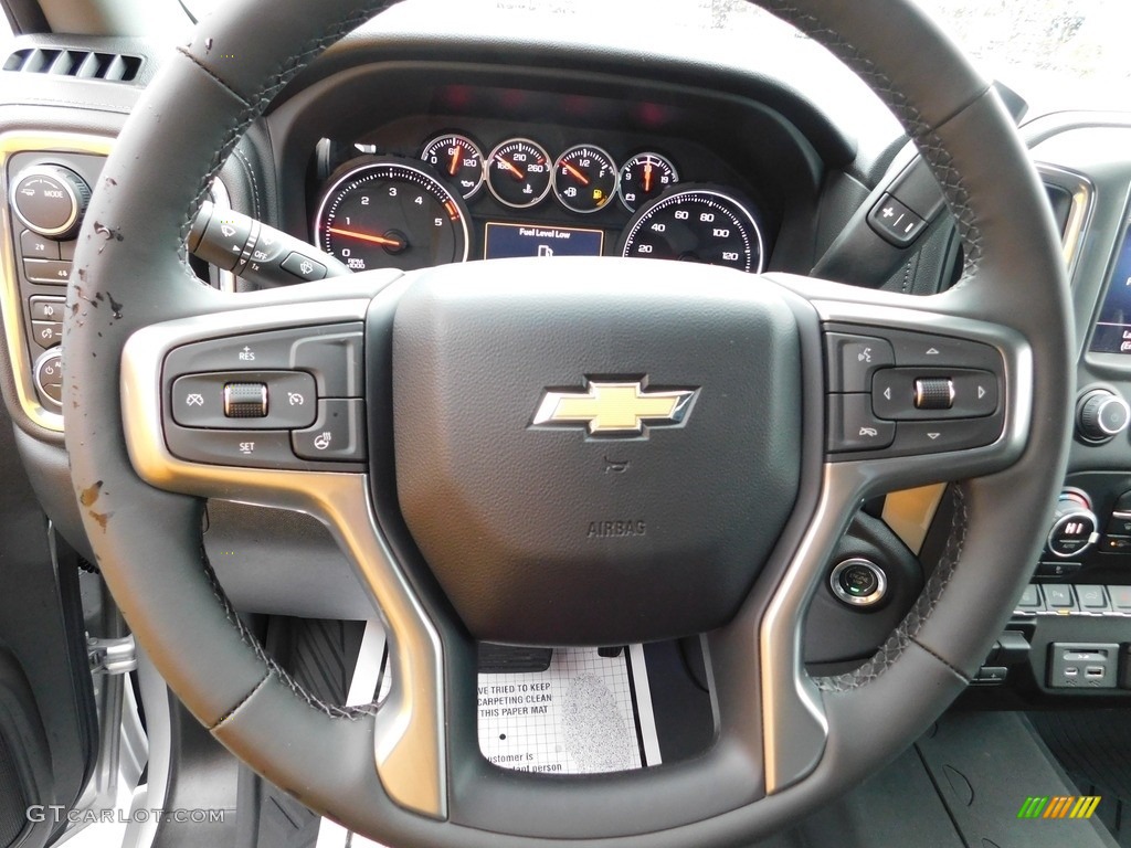 2023 Chevrolet Silverado 3500HD LT Crew Cab 4x4 Jet Black Steering Wheel Photo #145793755