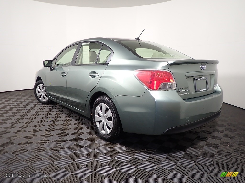 2016 Impreza 2.0i 4-door - Jasmine Green Metallic / Ivory photo #9