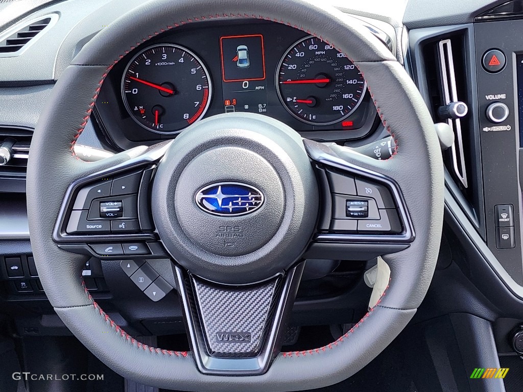 2022 Subaru WRX Standard WRX Model Carbon Black Steering Wheel Photo #145794655