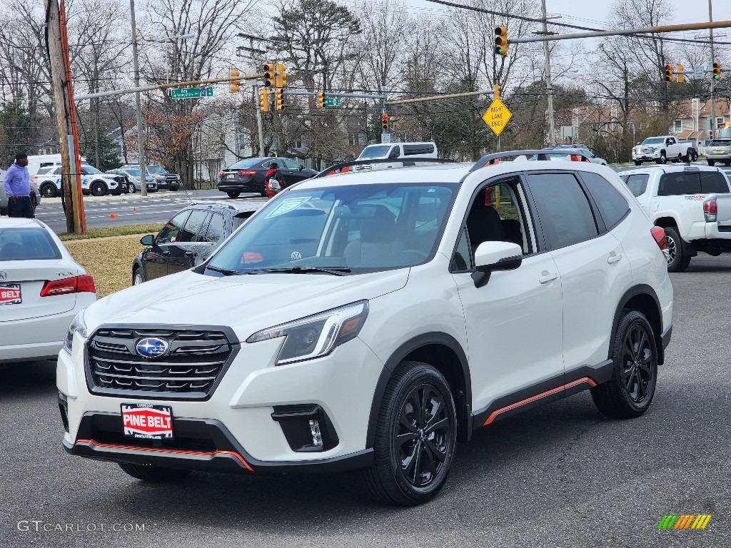 2023 Forester Sport - Crystal White Pearl / Gray photo #1