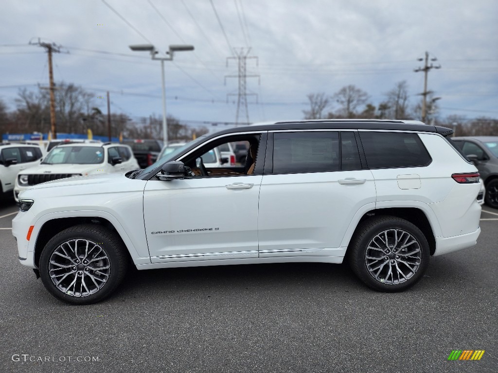 Bright White 2023 Jeep Grand Cherokee L Summit 4x4 Exterior Photo #145796725