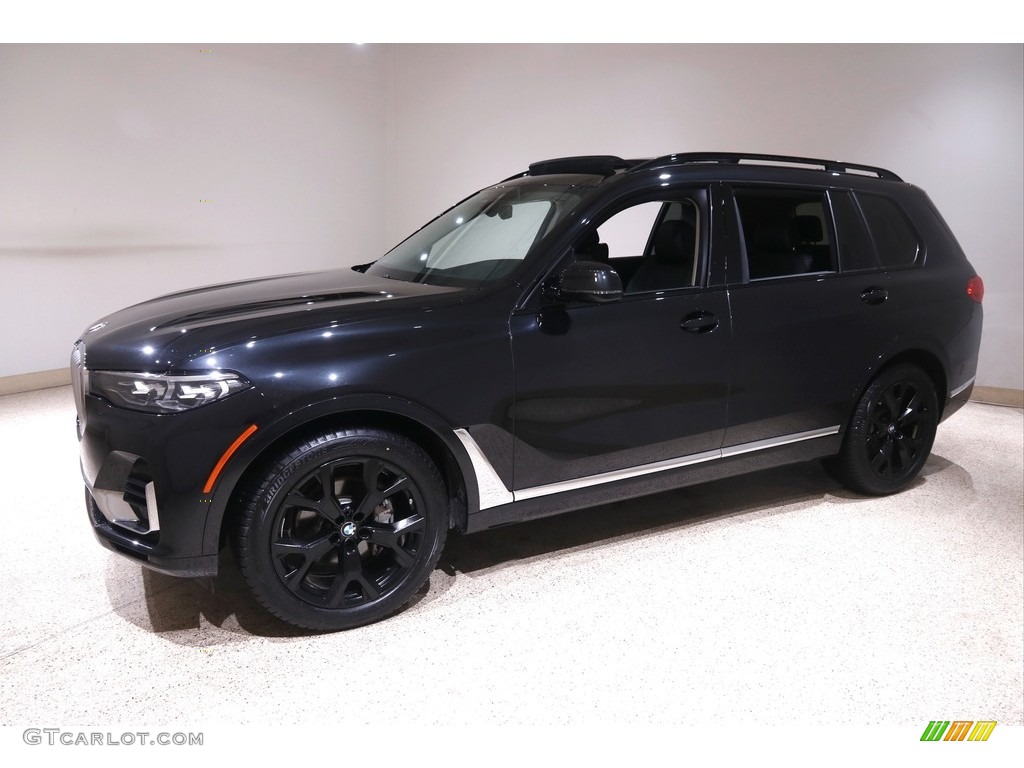 2020 X7 xDrive40i - Black Sapphire Metallic / Black photo #3