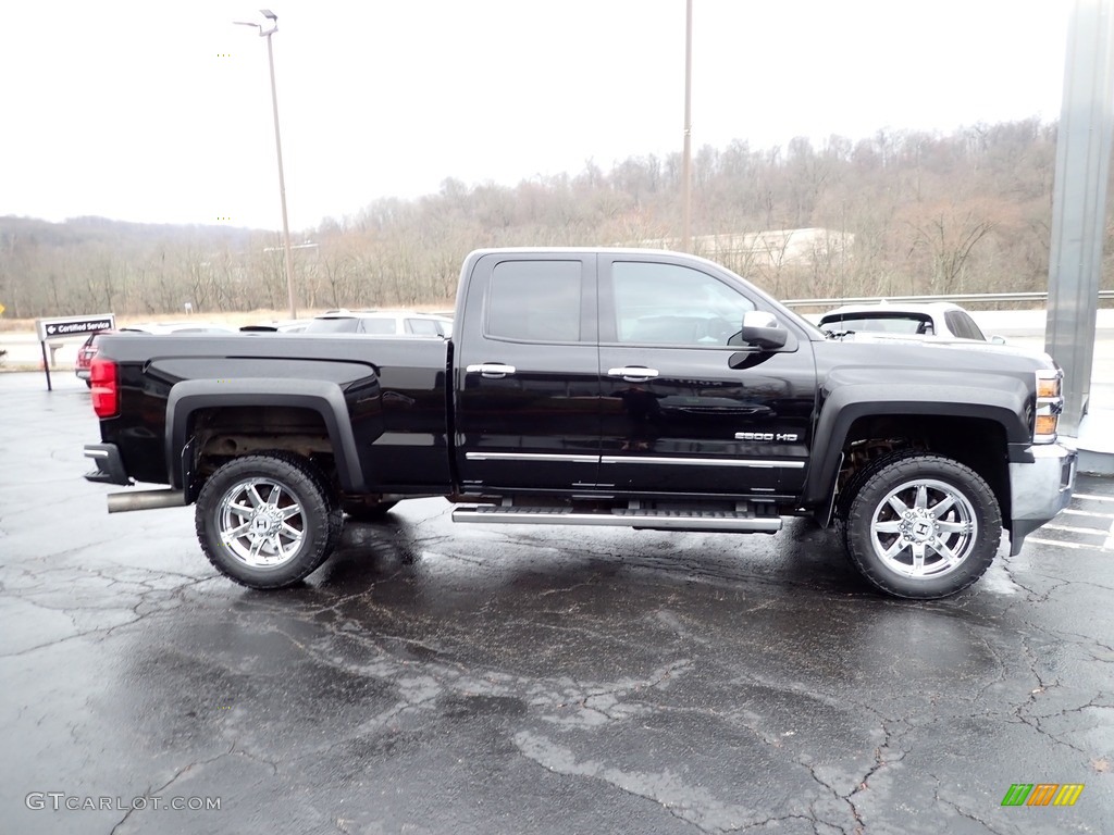 Black 2015 Chevrolet Silverado 2500HD LTZ Double Cab 4x4 Exterior Photo #145797628