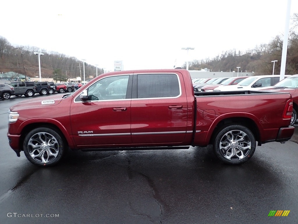 Delmonico Red Pearl 2023 Ram 1500 Limited Crew Cab 4x4 Exterior Photo #145797643