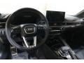 Black/Rock Gray Stitching Dashboard Photo for 2022 Audi S5 #145797700