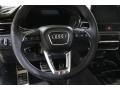 Black/Rock Gray Stitching Steering Wheel Photo for 2022 Audi S5 #145797712