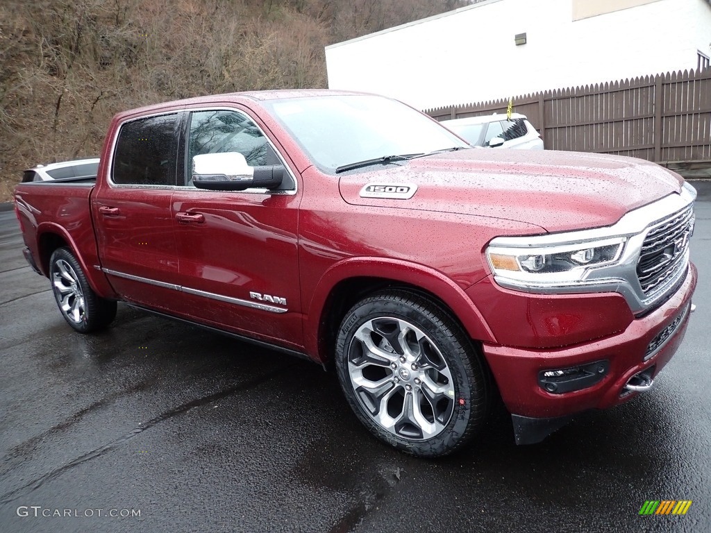 Delmonico Red Pearl 2023 Ram 1500 Limited Crew Cab 4x4 Exterior Photo #145797721