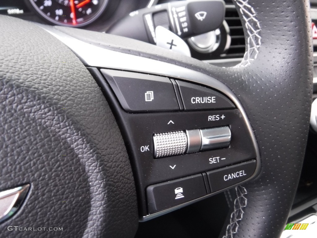 2021 Genesis G70 2.0T Black Steering Wheel Photo #145798042