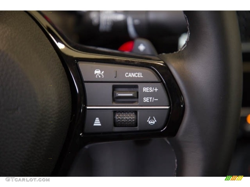 2023 Honda Civic Touring Sedan Black Steering Wheel Photo #145798501