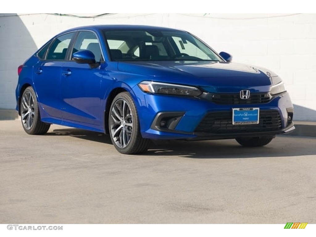 Aegean Blue Metallic 2023 Honda Civic Touring Sedan Exterior Photo #145798663