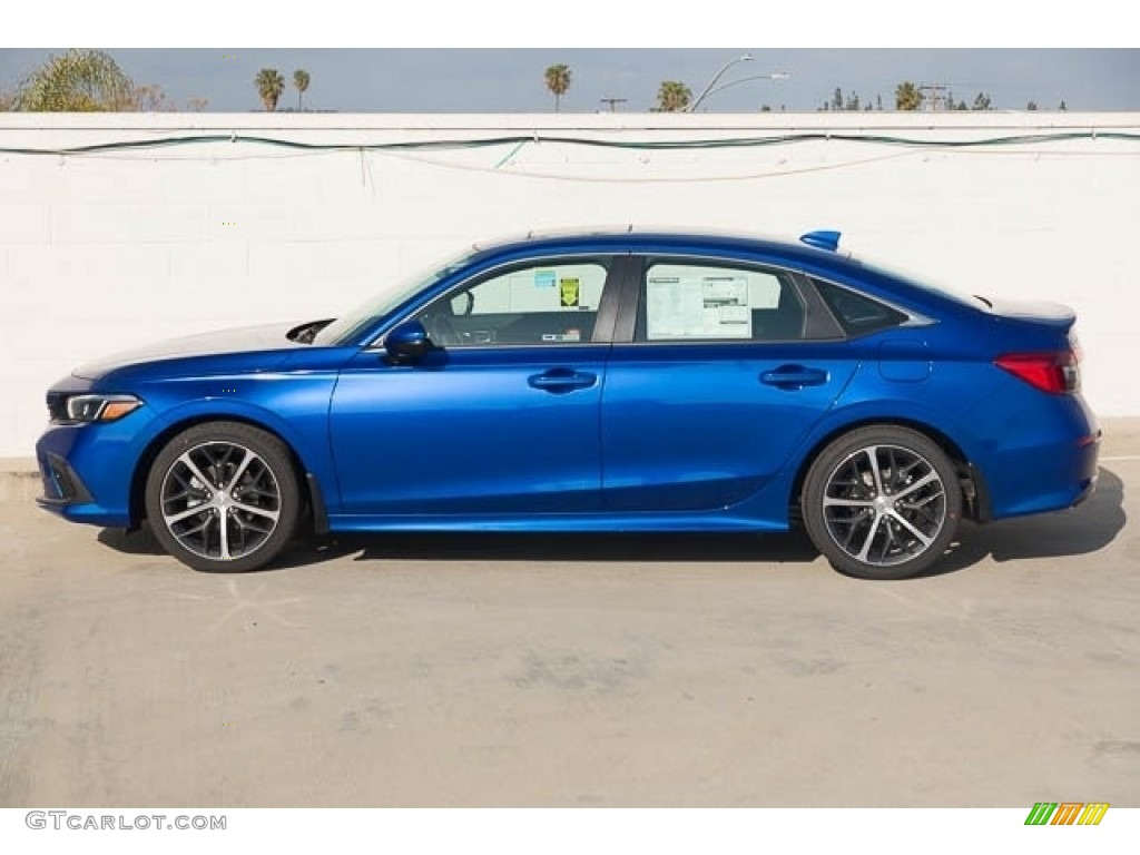 Aegean Blue Metallic 2023 Honda Civic Touring Sedan Exterior Photo #145798690