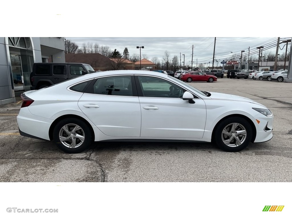 Quartz White 2022 Hyundai Sonata SE Exterior Photo #145799053