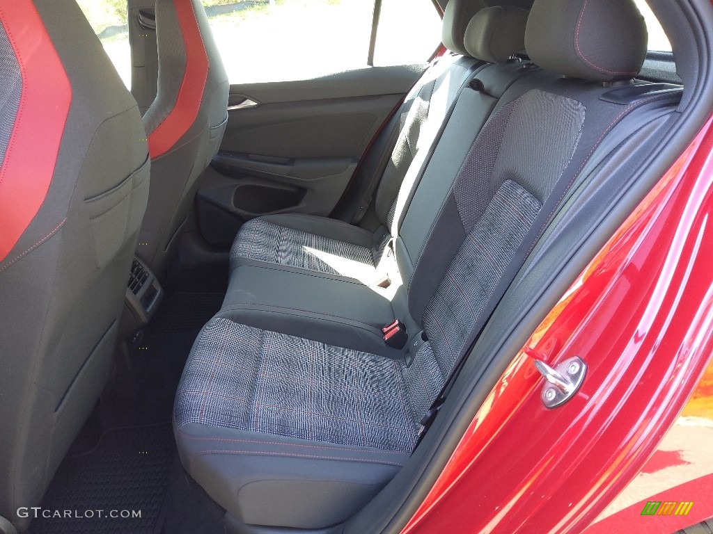 Titan Black/Scalepaper Plaid Interior 2022 Volkswagen Golf GTI S Photo #145801267