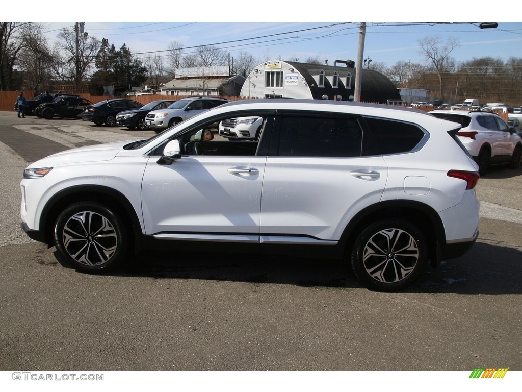 2019 Santa Fe Limited AWD - Quartz White / Black photo #8