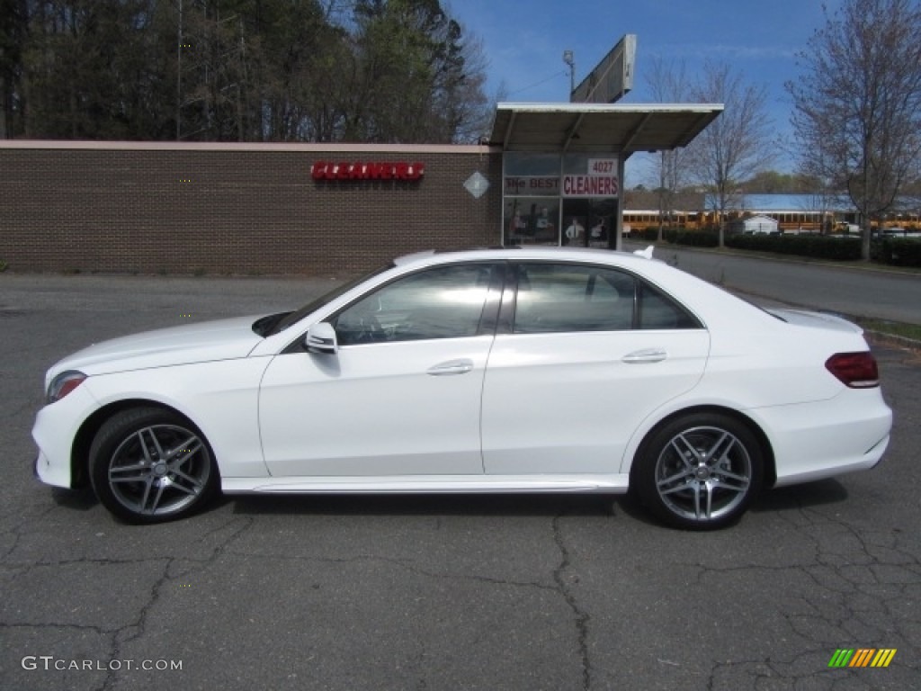 2015 E 350 4Matic Sedan - Polar White / Silk Beige/Espresso Brown photo #7