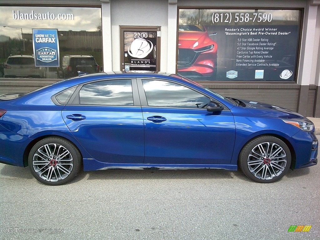 2021 Forte GT - Deep Sea Blue / Black photo #24