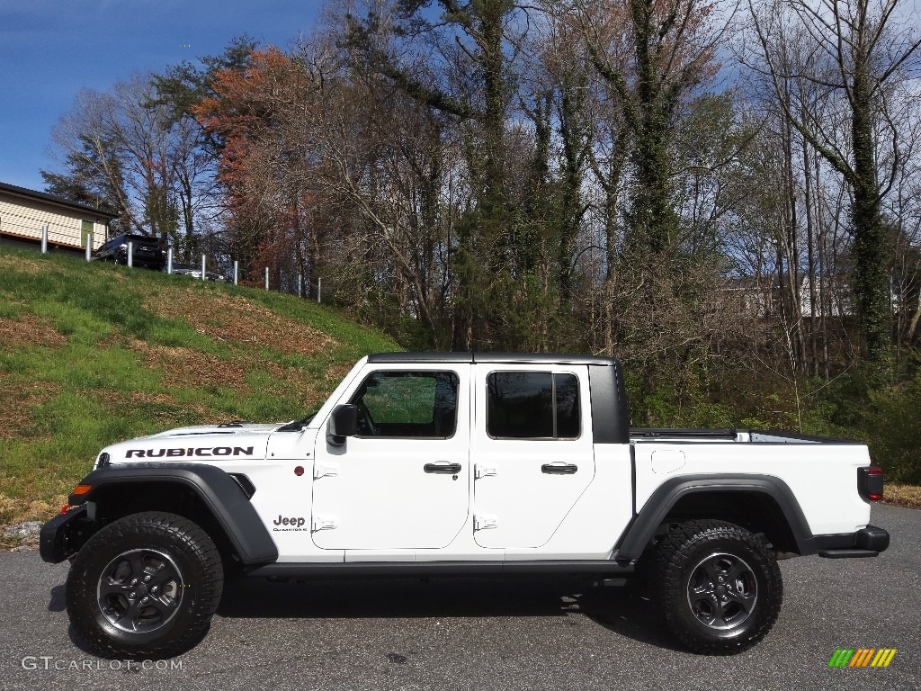 2023 Gladiator Rubicon 4x4 - Bright White / Black photo #1