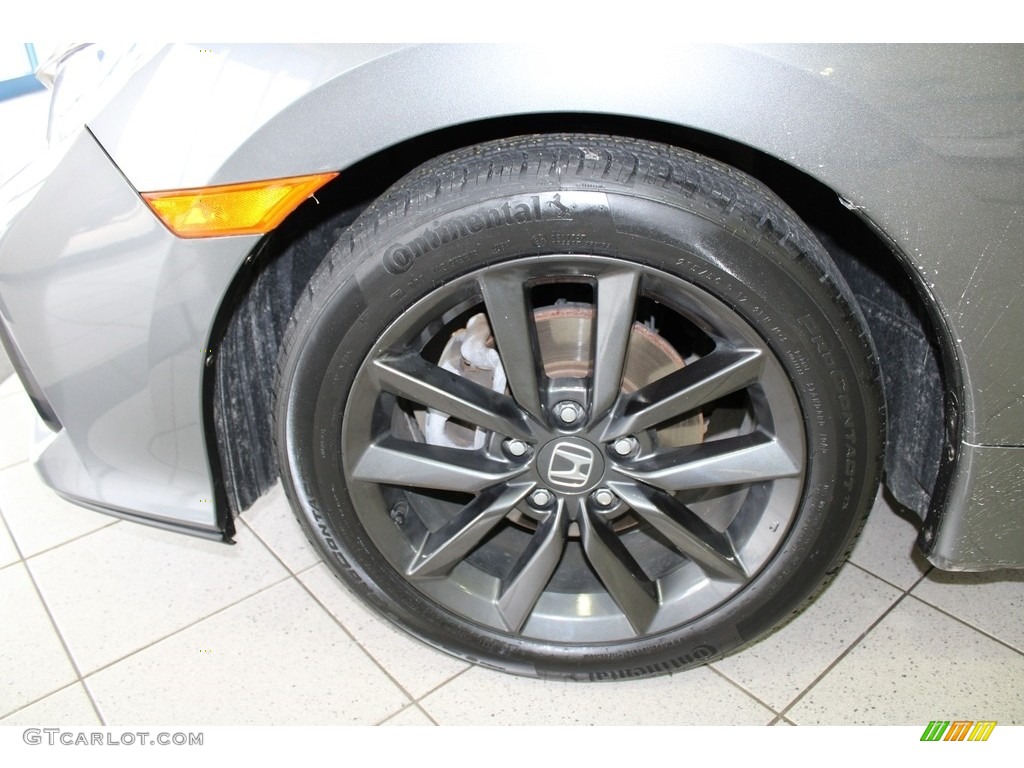 2020 Civic EX Hatchback - Polished Metal Metallic / Black photo #12