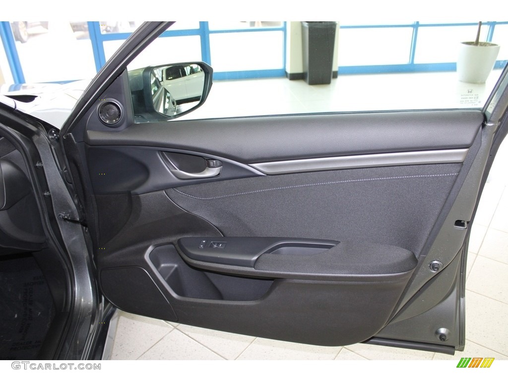 2020 Civic EX Hatchback - Polished Metal Metallic / Black photo #14
