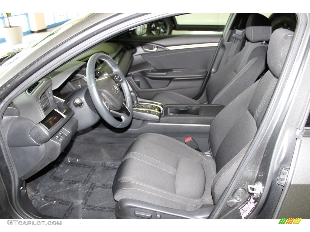 2020 Civic EX Hatchback - Polished Metal Metallic / Black photo #28