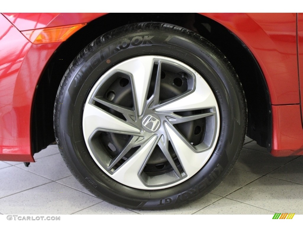 2020 Civic LX Sedan - Molten Lava Pearl / Black photo #12
