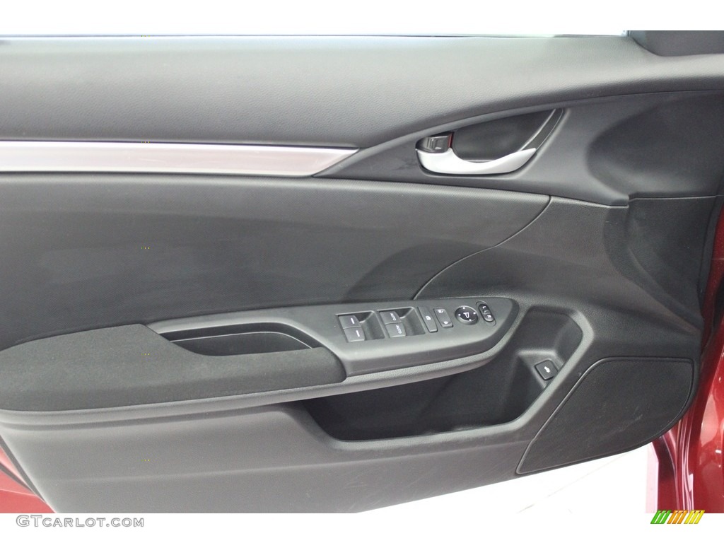 2020 Civic LX Sedan - Molten Lava Pearl / Black photo #14