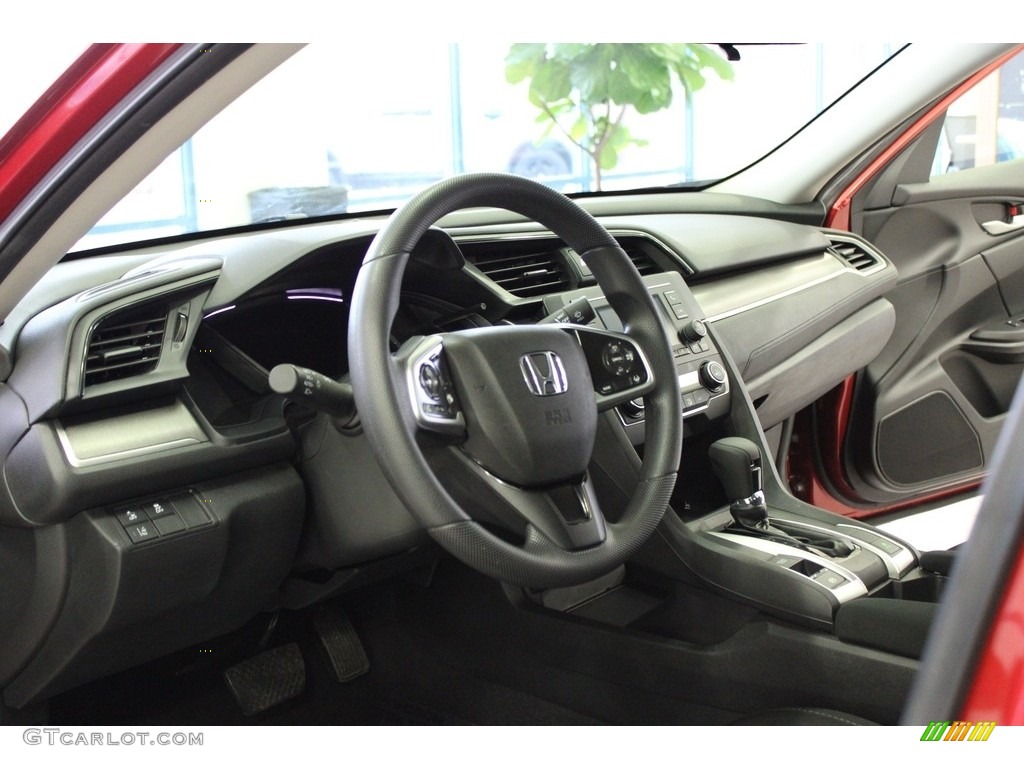 2020 Civic LX Sedan - Molten Lava Pearl / Black photo #15