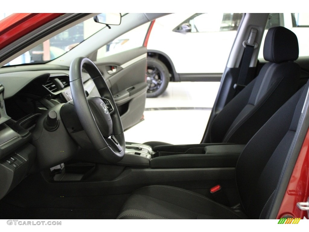 2020 Civic LX Sedan - Molten Lava Pearl / Black photo #16