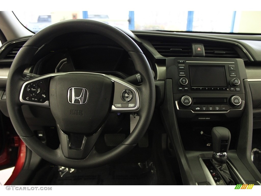 2020 Civic LX Sedan - Molten Lava Pearl / Black photo #18