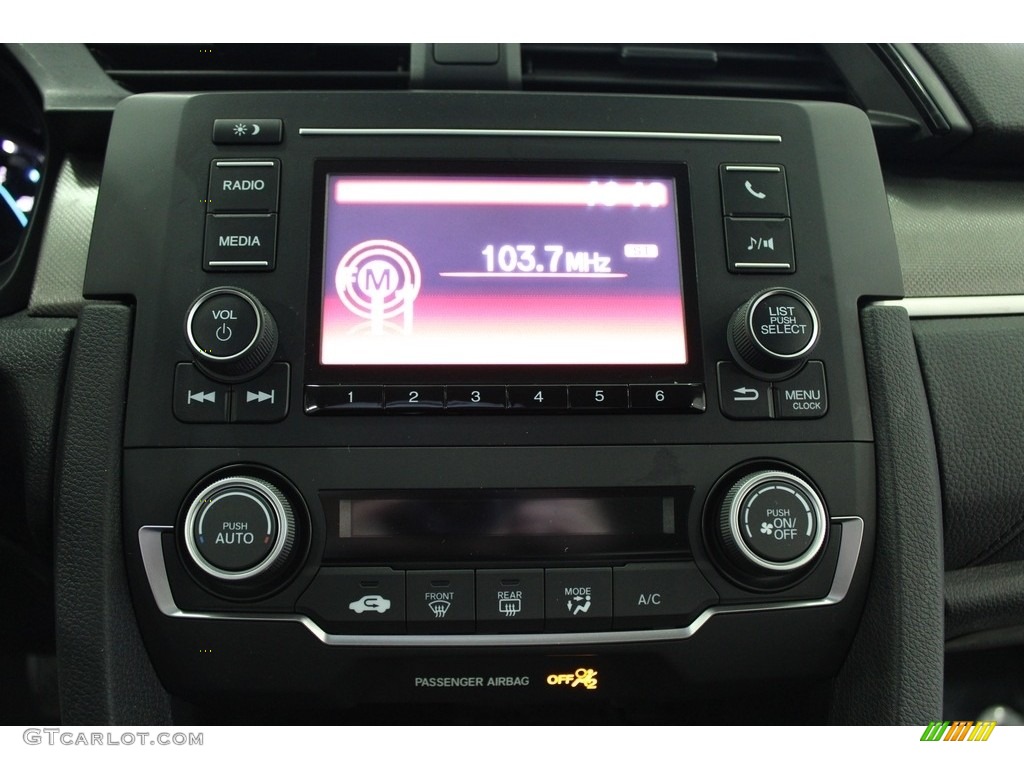 2020 Civic LX Sedan - Molten Lava Pearl / Black photo #22