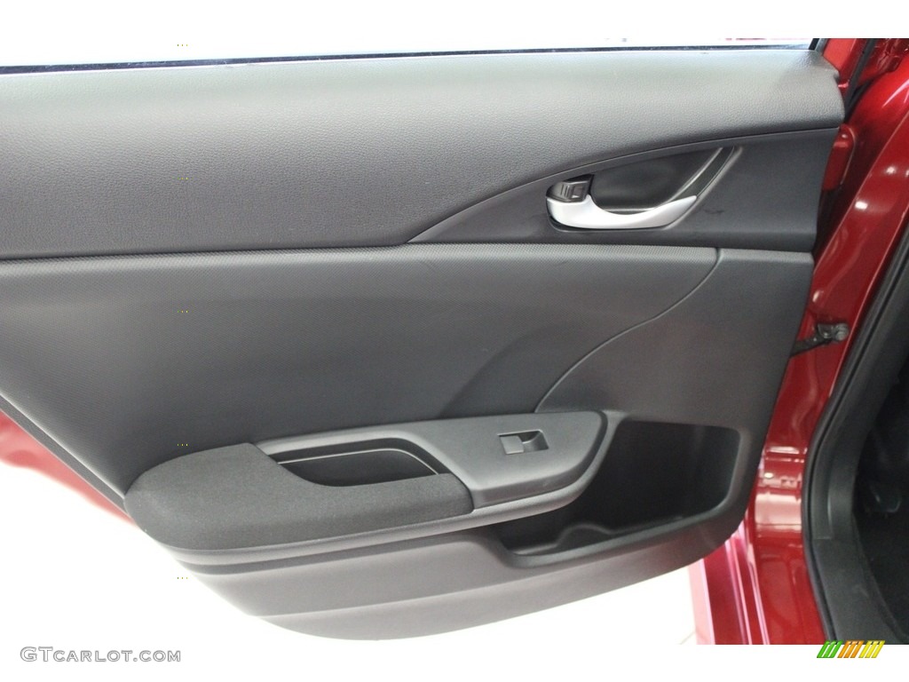 2020 Civic LX Sedan - Molten Lava Pearl / Black photo #27