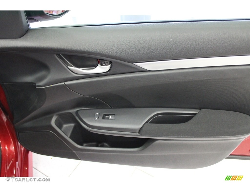 2020 Civic LX Sedan - Molten Lava Pearl / Black photo #34
