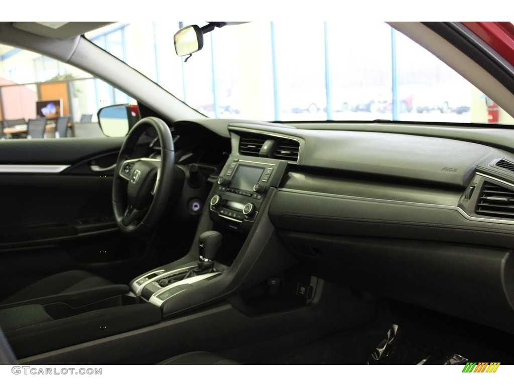 2020 Civic LX Sedan - Molten Lava Pearl / Black photo #35