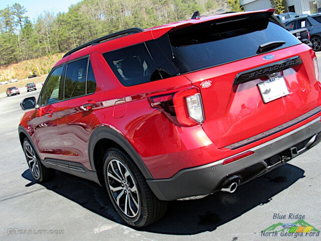 2023 Explorer ST-Line - Rapid Red Metallic / Ebony photo #26