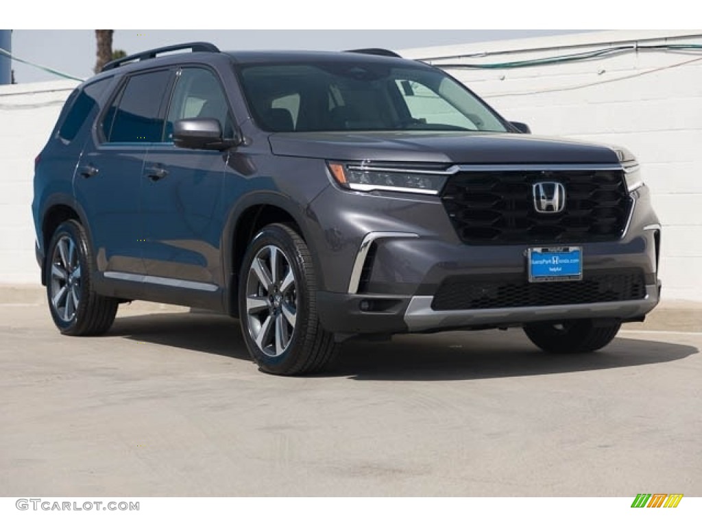 Modern Steel Metallic 2023 Honda Pilot Elite AWD Exterior Photo #145804612