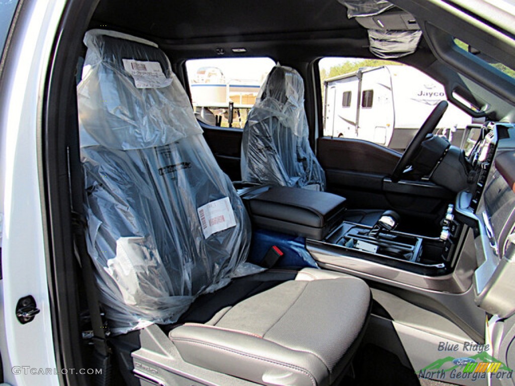 2023 F150 Lariat SuperCrew 4x4 - Star White Metallic Tri-Coat / Black photo #12