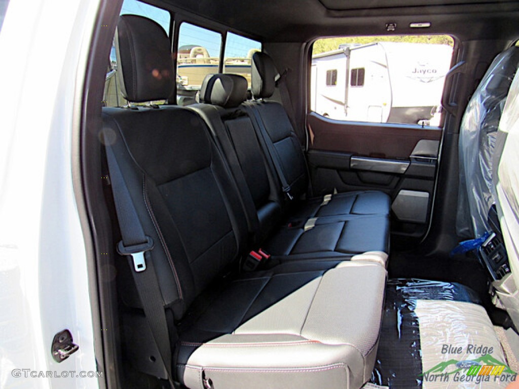 2023 F150 Lariat SuperCrew 4x4 - Star White Metallic Tri-Coat / Black photo #13