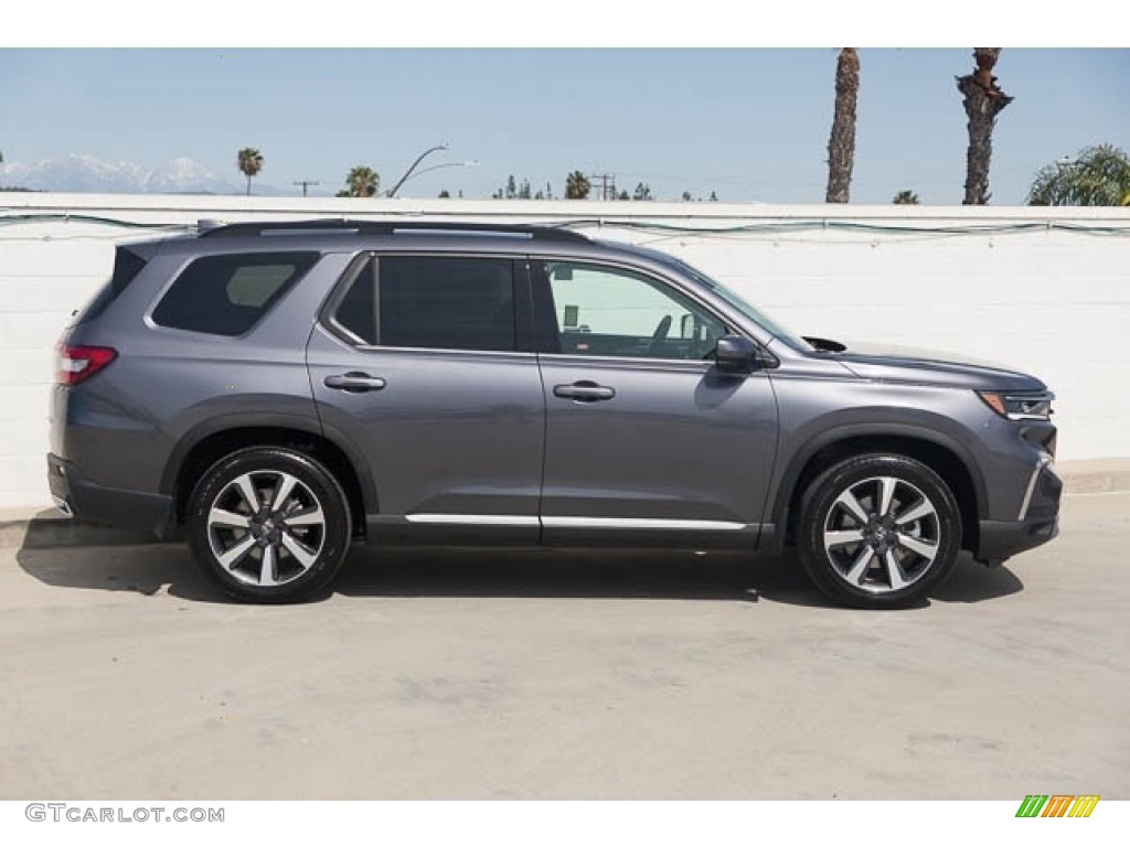 Modern Steel Metallic 2023 Honda Pilot Elite AWD Exterior Photo #145804731