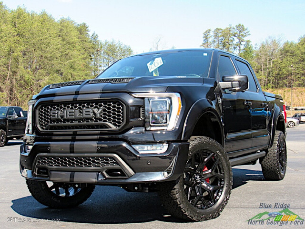 Agate Black Metallic 2023 Ford F150 Shelby SuperCrew 4x4 Exterior Photo #145804968