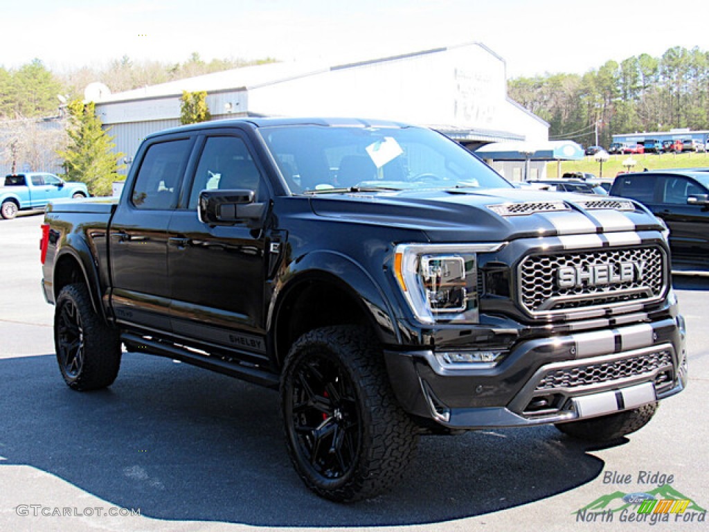 Agate Black Metallic 2023 Ford F150 Shelby SuperCrew 4x4 Exterior Photo #145805028