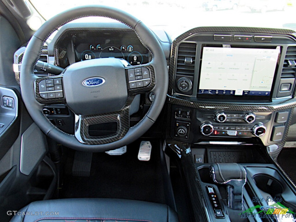 2023 Ford F150 Shelby SuperCrew 4x4 Black Dashboard Photo #145805106