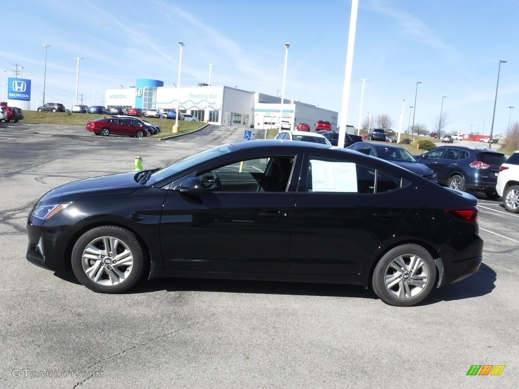 2019 Elantra SEL - Phantom Black / Black photo #6