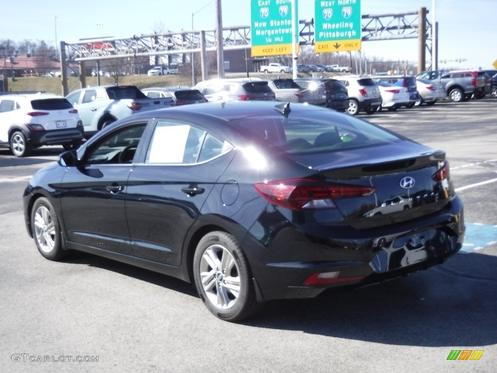 2019 Elantra SEL - Phantom Black / Black photo #7