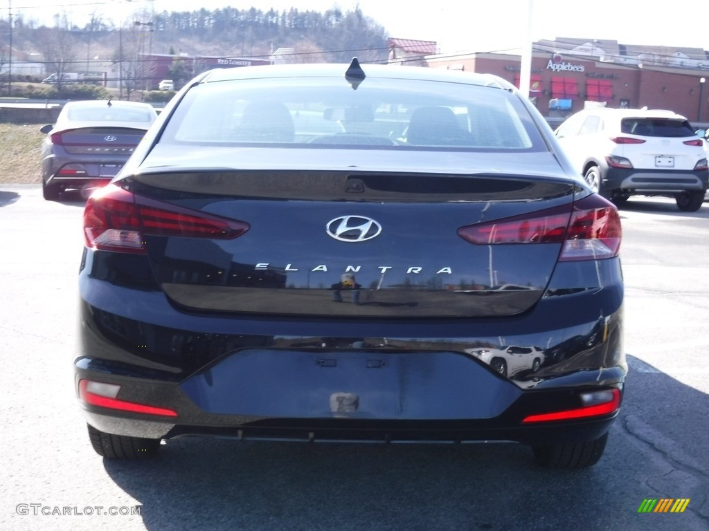 2019 Elantra SEL - Phantom Black / Black photo #8