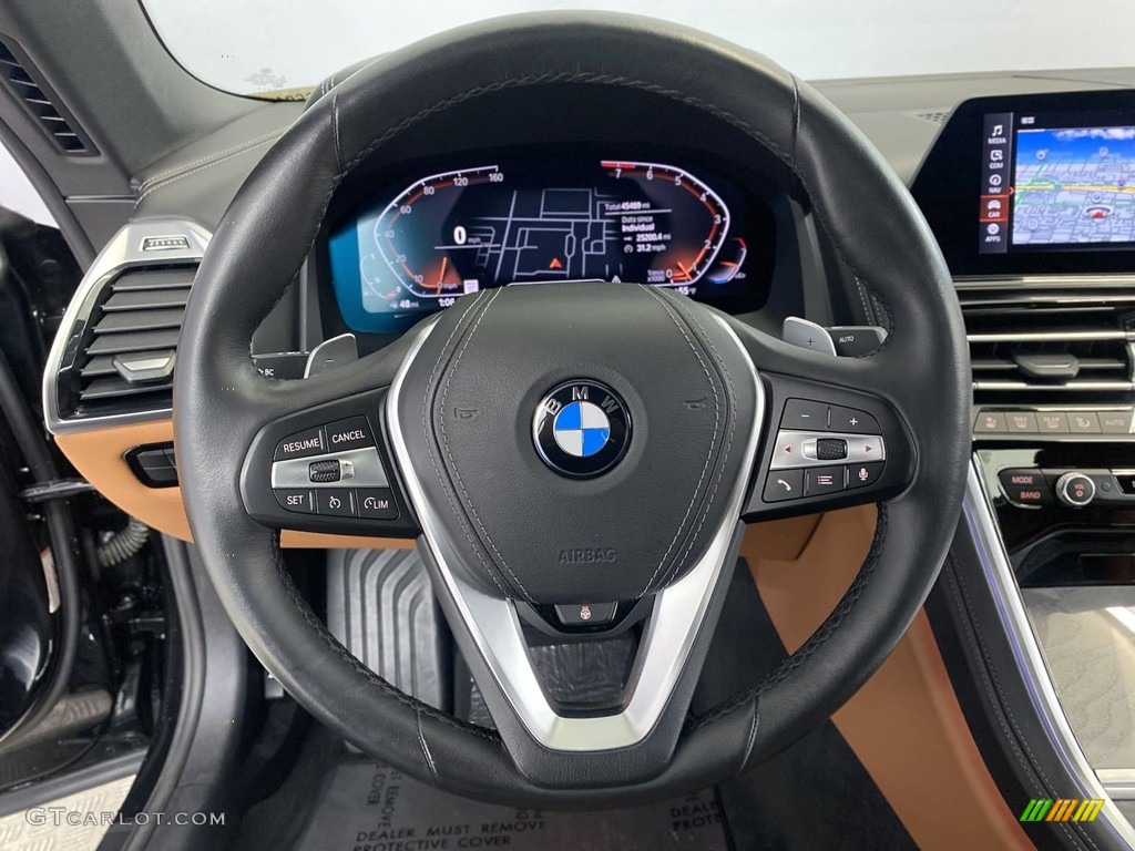 2020 8 Series 840i Convertible - Black Sapphire Metallic / Cognac photo #17