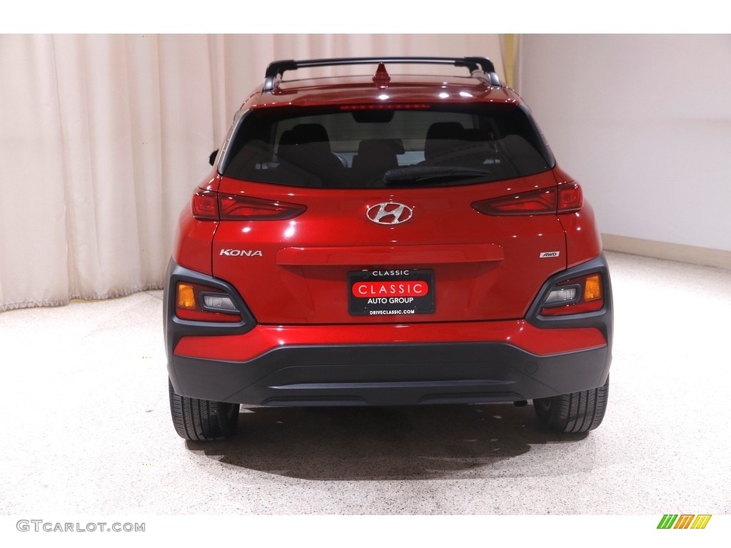 2020 Kona SEL AWD - Pulse Red / Gray/Black photo #17